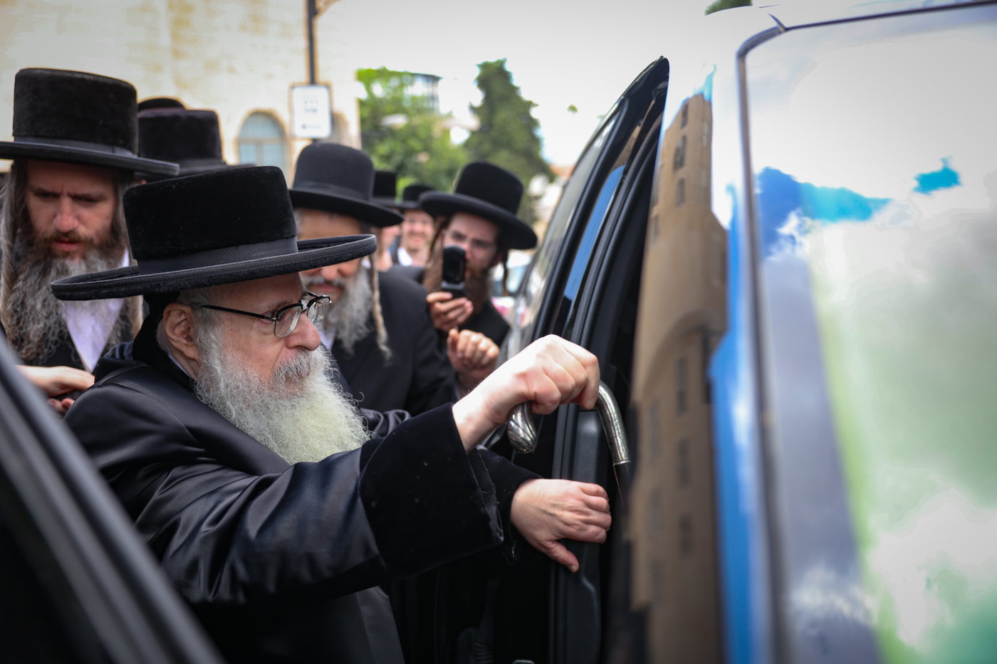 האדמו"ר מצאנז קלויזנבורג בצפת