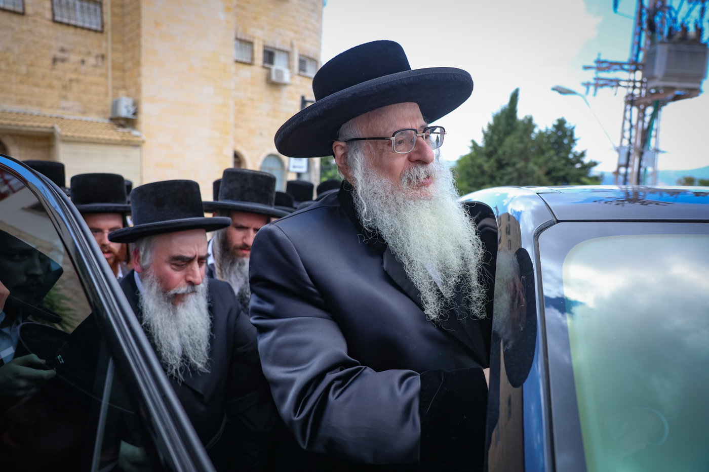 האדמו"ר מצאנז קלויזנבורג בצפת