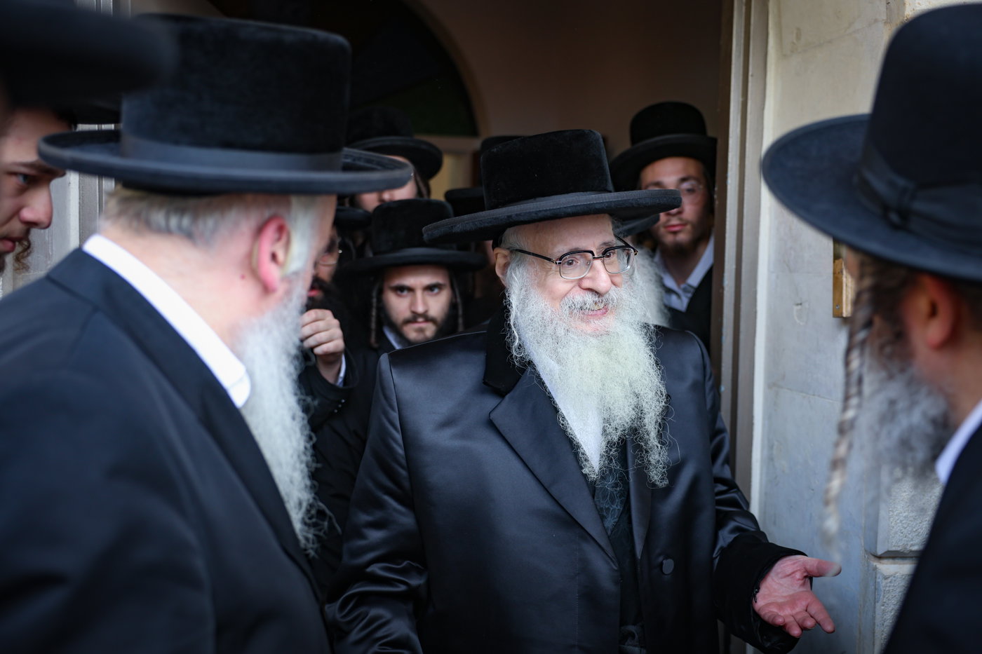 האדמו"ר מצאנז קלויזנבורג בצפת