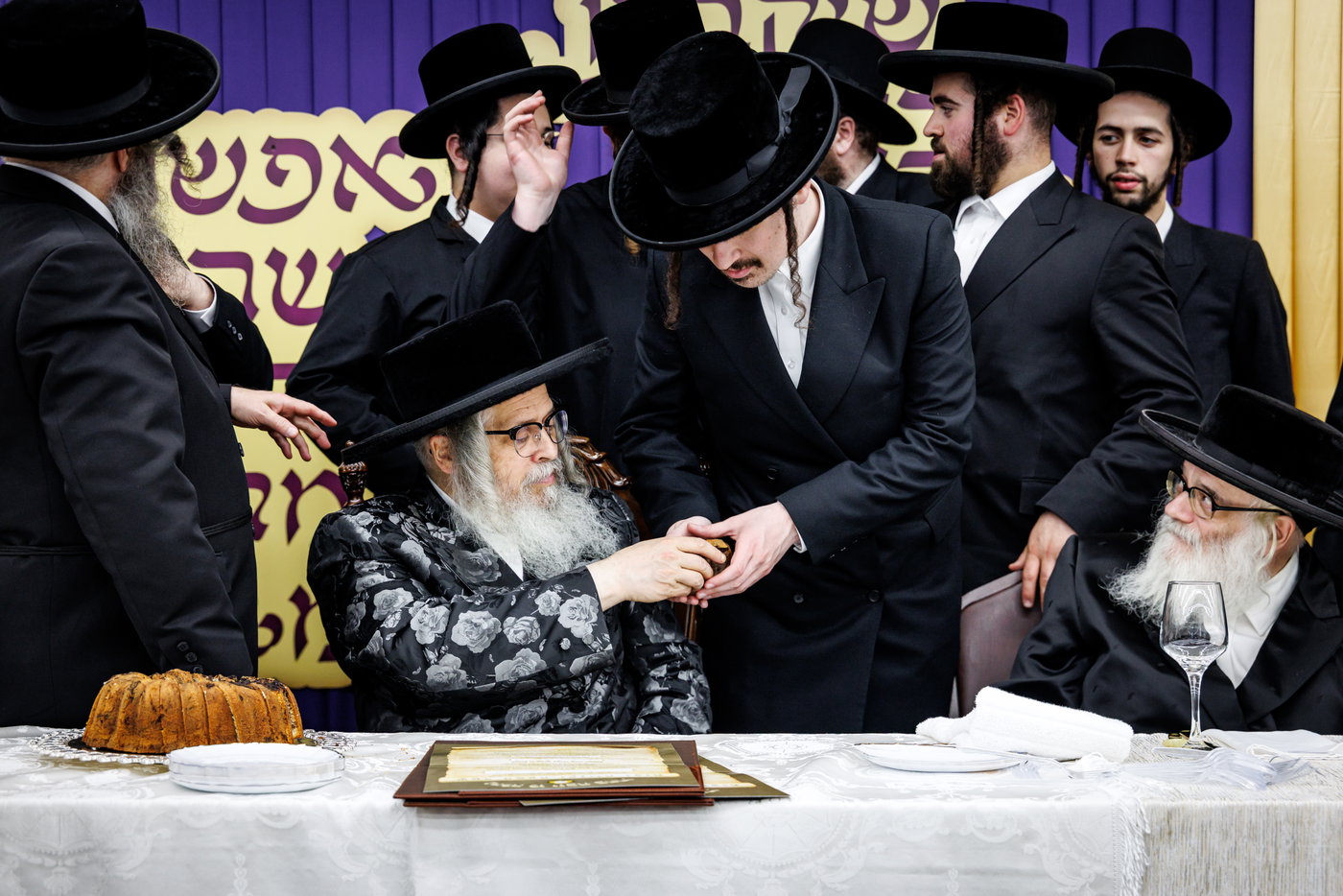 האדמו"ר מסאטמר בביקור במחנות הקיץ