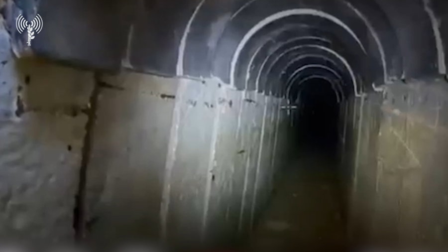 תיעוד מתוך התוואי התת-קרקעי שנאטם במרחב מחנות המרכז