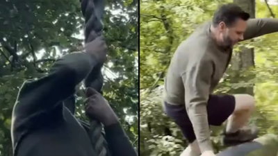 צעיר לנצח: ג'יי די ואנס הפגין יכולות במסלול מכשולים של הנחתים | צפו
