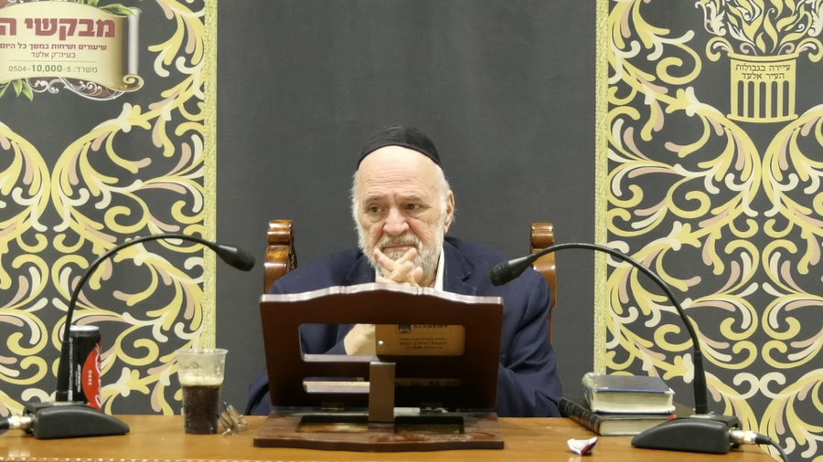 המגיד הליטאי הרב ברוך רוזנבלום בשיעור לפרשת כי תצא