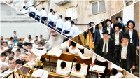 תיעוד מרהיב מ'זמן אלול' באם הישיבות - פוניבז'; משישה בתי מדרשות שונים