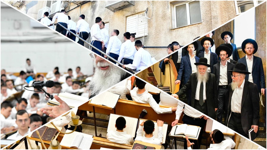 תיעוד מרהיב מ'זמן אלול' באם הישיבות - פוניבז'; משישה בתי מדרשות שונים