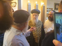 הראשון לציון הגאון רבי דוד יוסף במוזיאון גוש קטיף