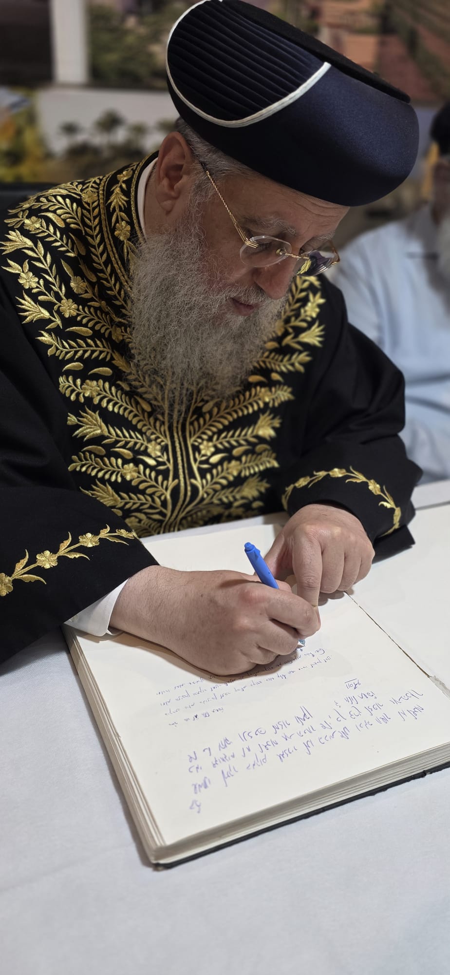 הראשון לציון הגאון רבי דוד יוסף במוזיאון גוש קטיף