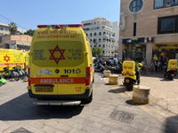זירת האירוע בתל אביב