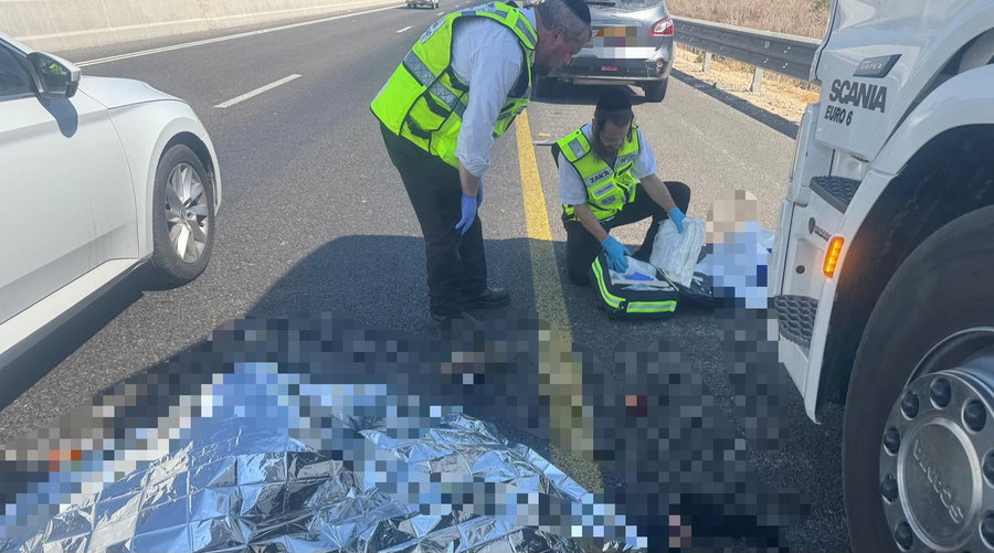 טרגדיה נוראית במרכז: ירד להחליף פנצ'ר בשולי הכביש וסיים את חייו