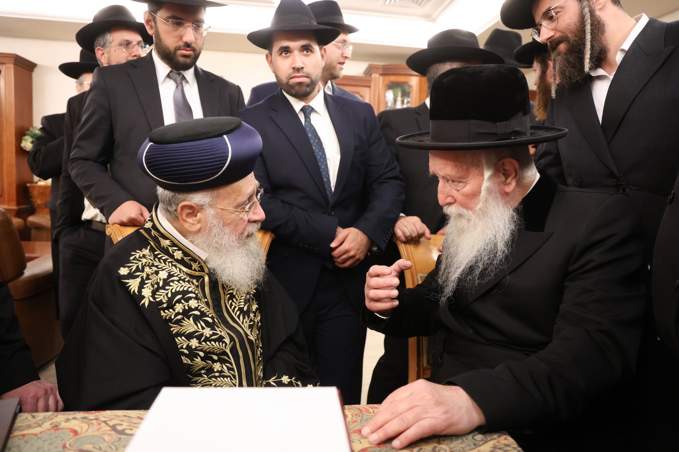 הגר"י יוסף והגרי"ד גרוסמן בבעלזא