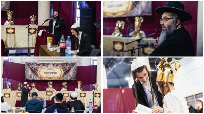 "קול התורה בצל התותחים": מסיבת החומש המרגשת של ילדי אומן • צפו