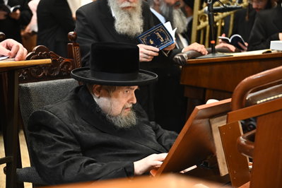 האדמו"ר מבעלזא בסליחות שבוע שעבר