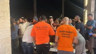 חפ"ק הסריקות והתושבים שהגיעו לסייע