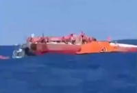 דרמה בלב ים: ספינה ועליה 270 נוסעים התהפכה וטבעה בים התיכון