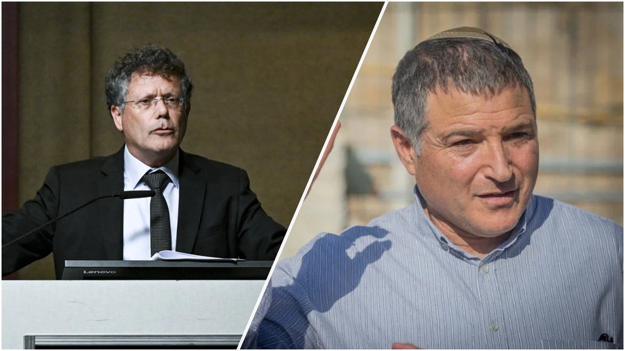 הנשיא יצחק עמית ודוש זיני