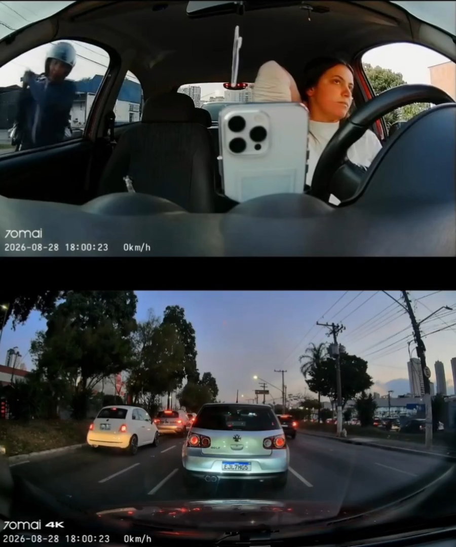 שבריר שנייה: שודדים אלימים הותירו את הבחורה בשוק