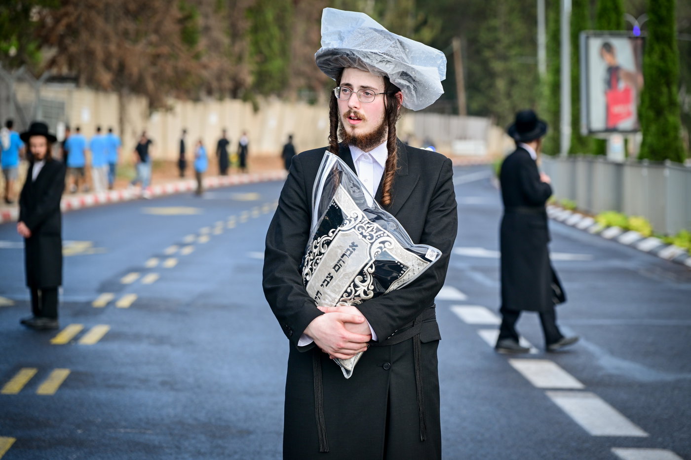 ההפגנה ליד לשכת הגיוס תל השומר
