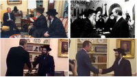 אדמו"רים ורבנים בפגישתם עם נשיאי ארה"ב