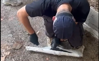 נייר הכסף לא עזר: השוטרים חשפו בערוגה בחצר