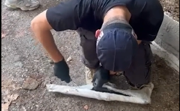 נייר הכסף לא עזר: השוטרים חשפו בערוגה בחצר