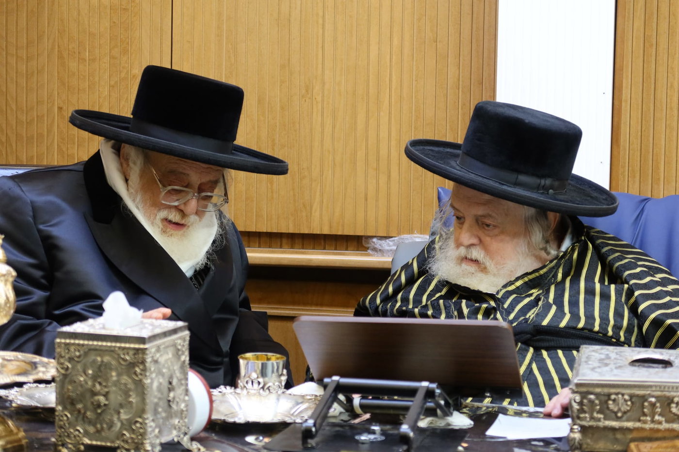 האחים האדמו"רים מתולדות אברהם יצחק ותולדות אהרן בביקור