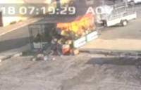 הצית קרטונייה בבית שאן וגרם נזק של עשרות אלפים | צפו בתיעוד