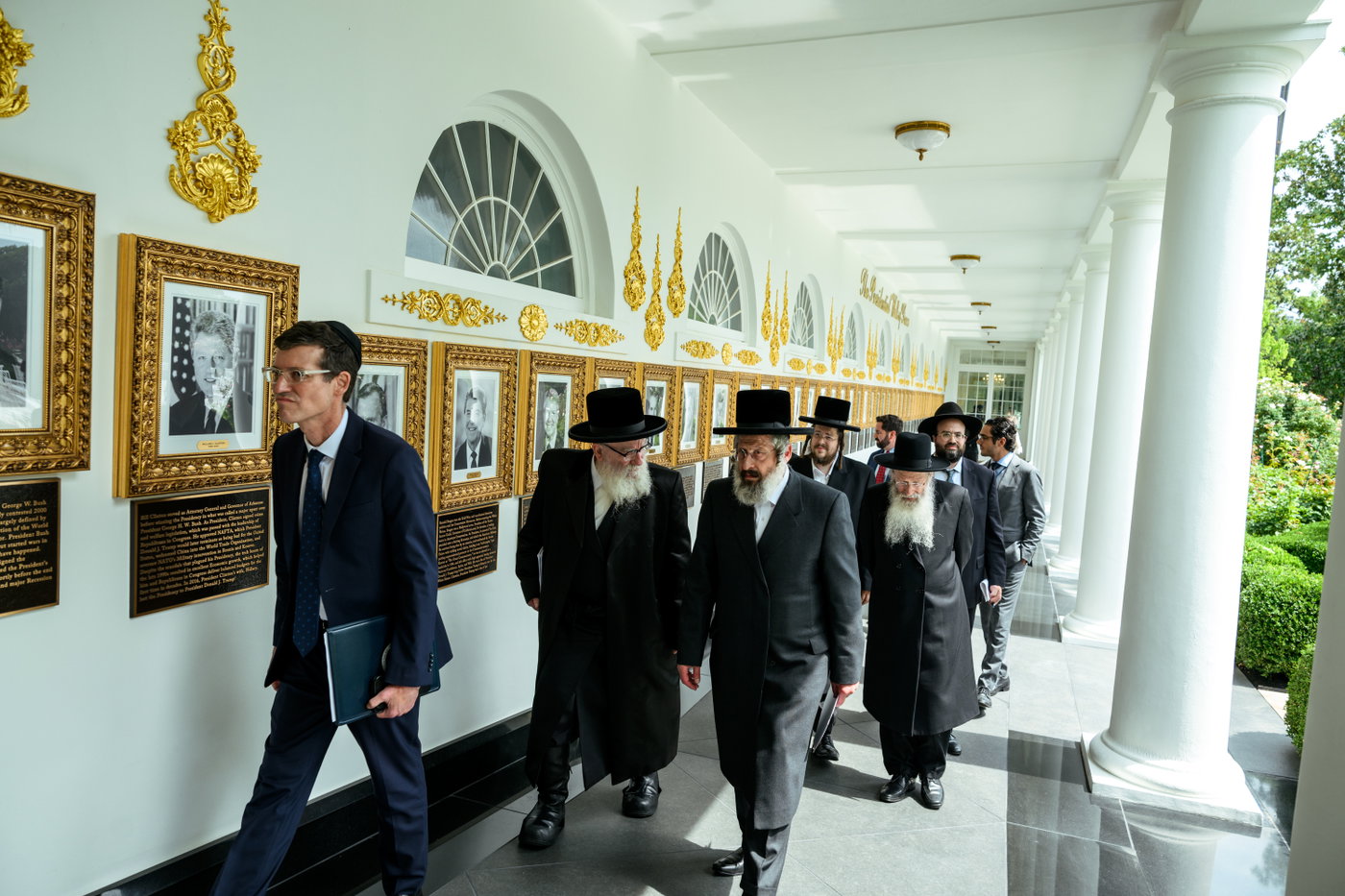 האדמו"רים במפגש עם הנשיא טראמפ