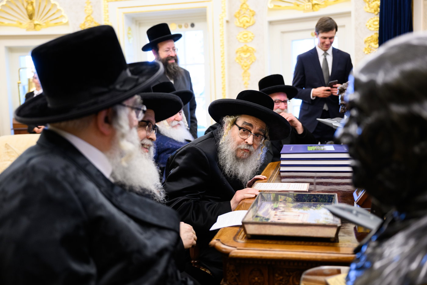 האדמו"רים במפגש עם הנשיא טראמפ