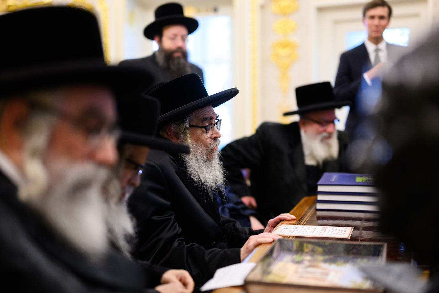 האדמו"רים במפגש עם הנשיא טראמפ