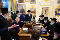 האדמו"רים במפגש עם הנשיא טראמפ