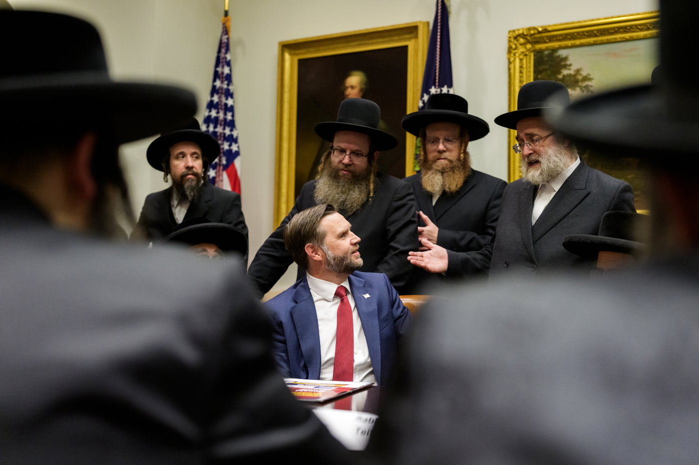 האדמו"רים במפגש עם הנשיא טראמפ