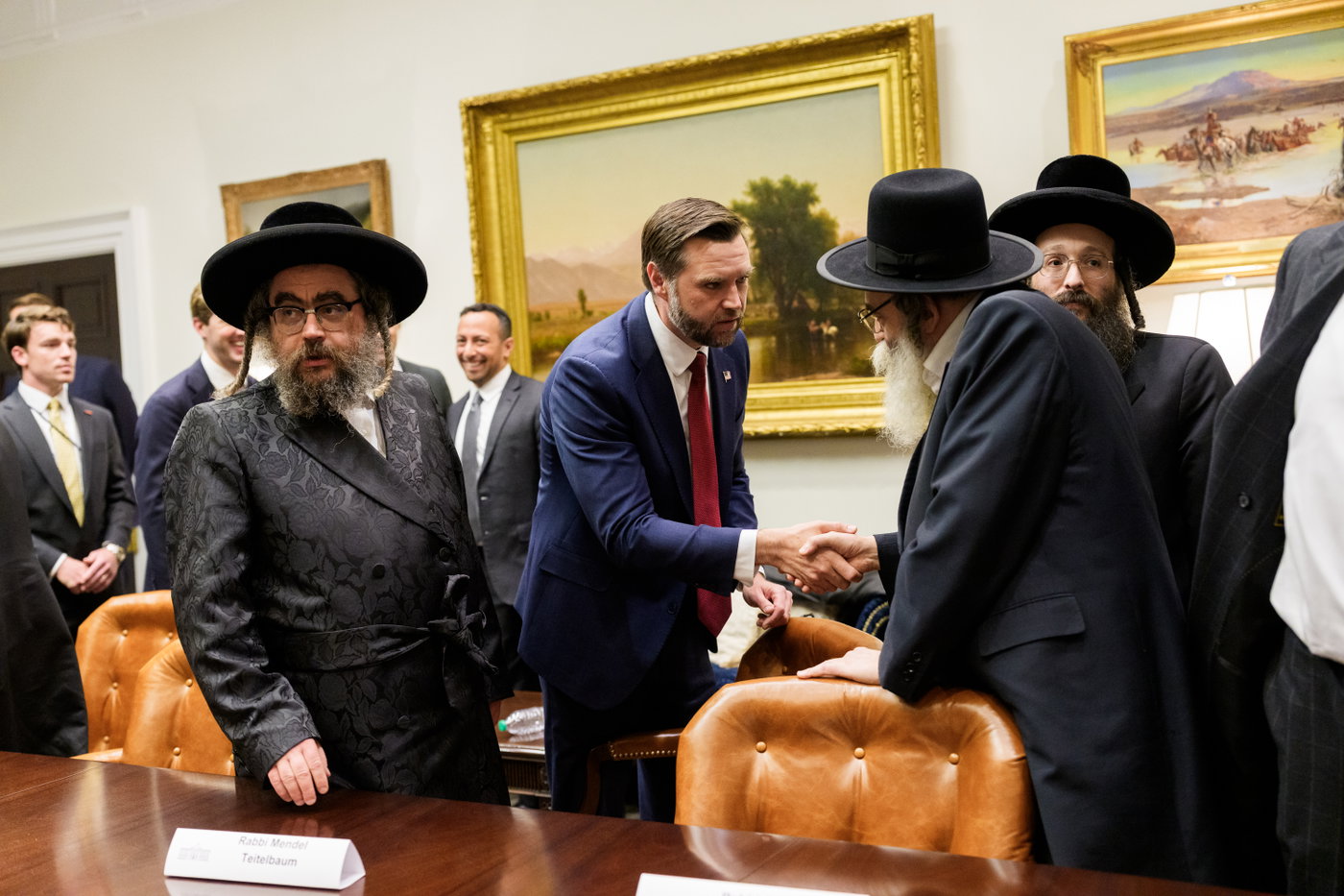 האדמו"רים במפגש עם הנשיא טראמפ
