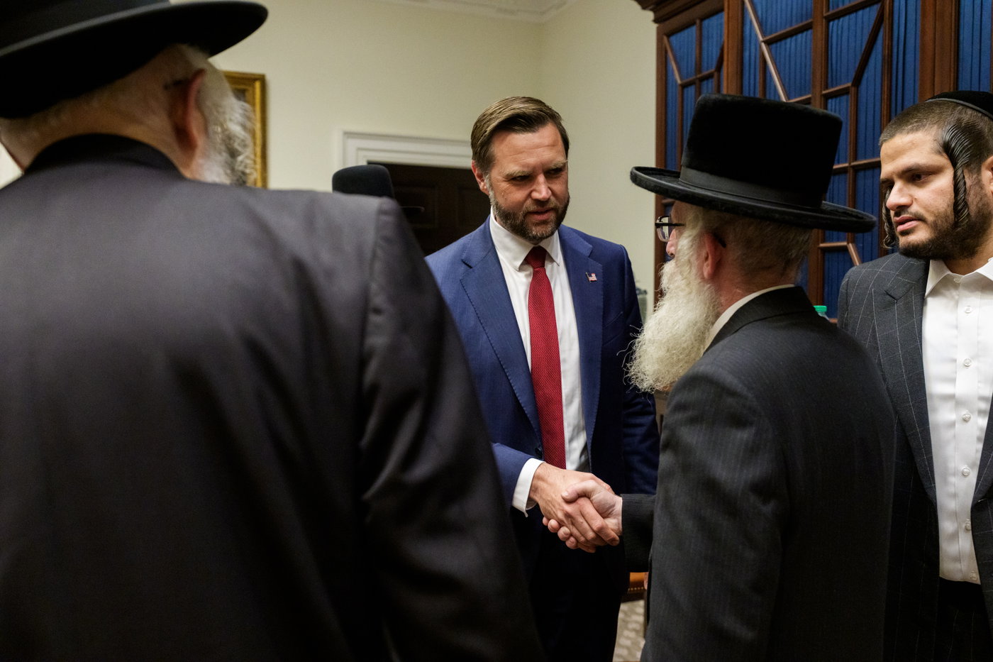 האדמו"רים במפגש עם הנשיא טראמפ