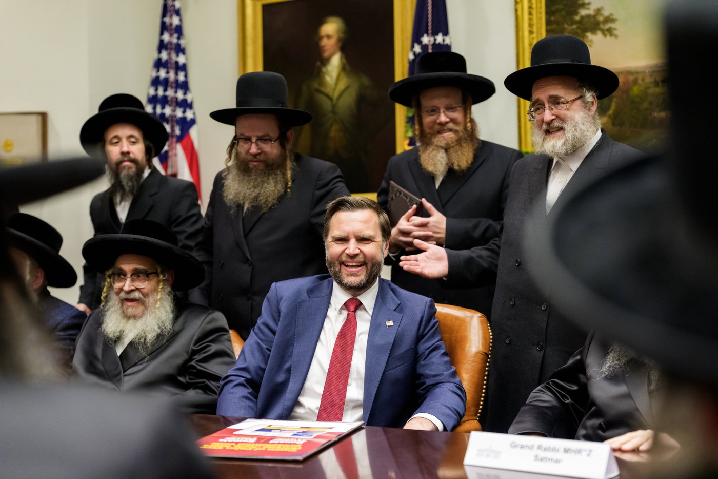 האדמו"רים במפגש עם הנשיא טראמפ