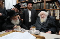 ביקורי רבנים במעונו של הגר"מ שטרנבוך