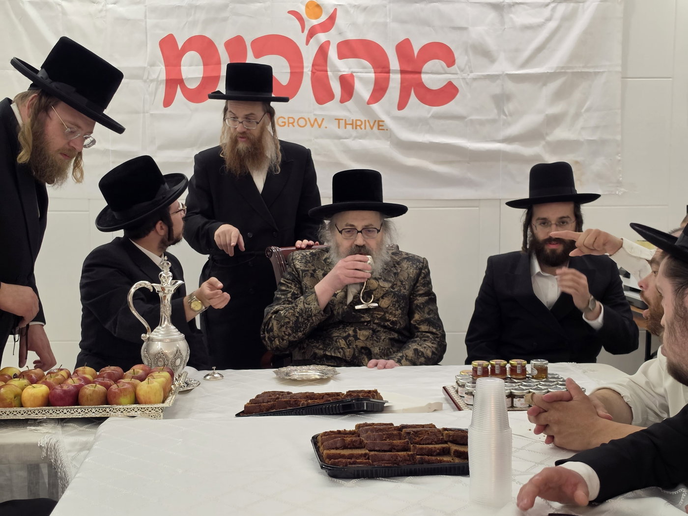 האדמו"ר מויז'ניץ לונדון בביקור באהובים