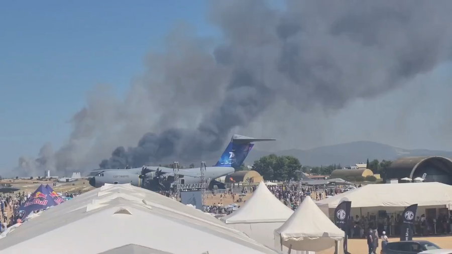 מול אלפי צופים: מטוס קרב התרסק שני טייסים נהרגו