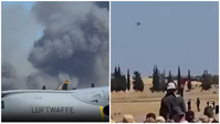 מול אלפי צופים: מטוס קרב התרסק שני טייסים נהרגו