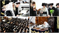 האדמו"ר מצאנז קלויזנבורג באמירת הסליחות