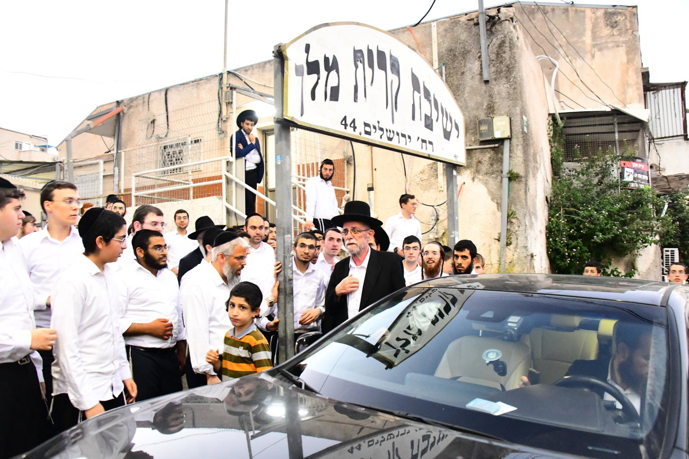 הגרי"ב שרייבר בשיחה בקריית מלך