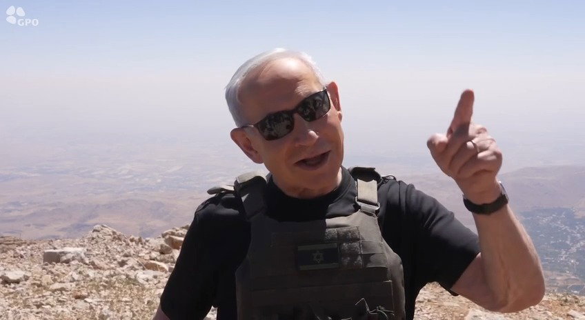 נתניהו היום בכתר החרמון