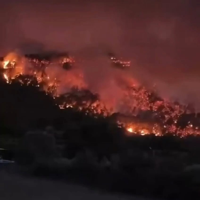 אש ענקית משתוללת בטורקיה: עשרות אלפי תיירים מחולצים