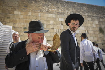 תוקעים בשופר