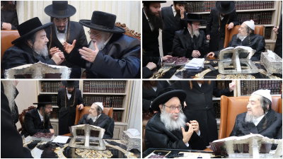 ביקורי רבנים במעונו של הגרי"מ שכטר