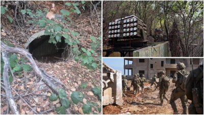 לצד פיר מנהרה: צה"ל איתר 32 רקטות של חיזבאללה מוכנים לשיגור | תיעוד