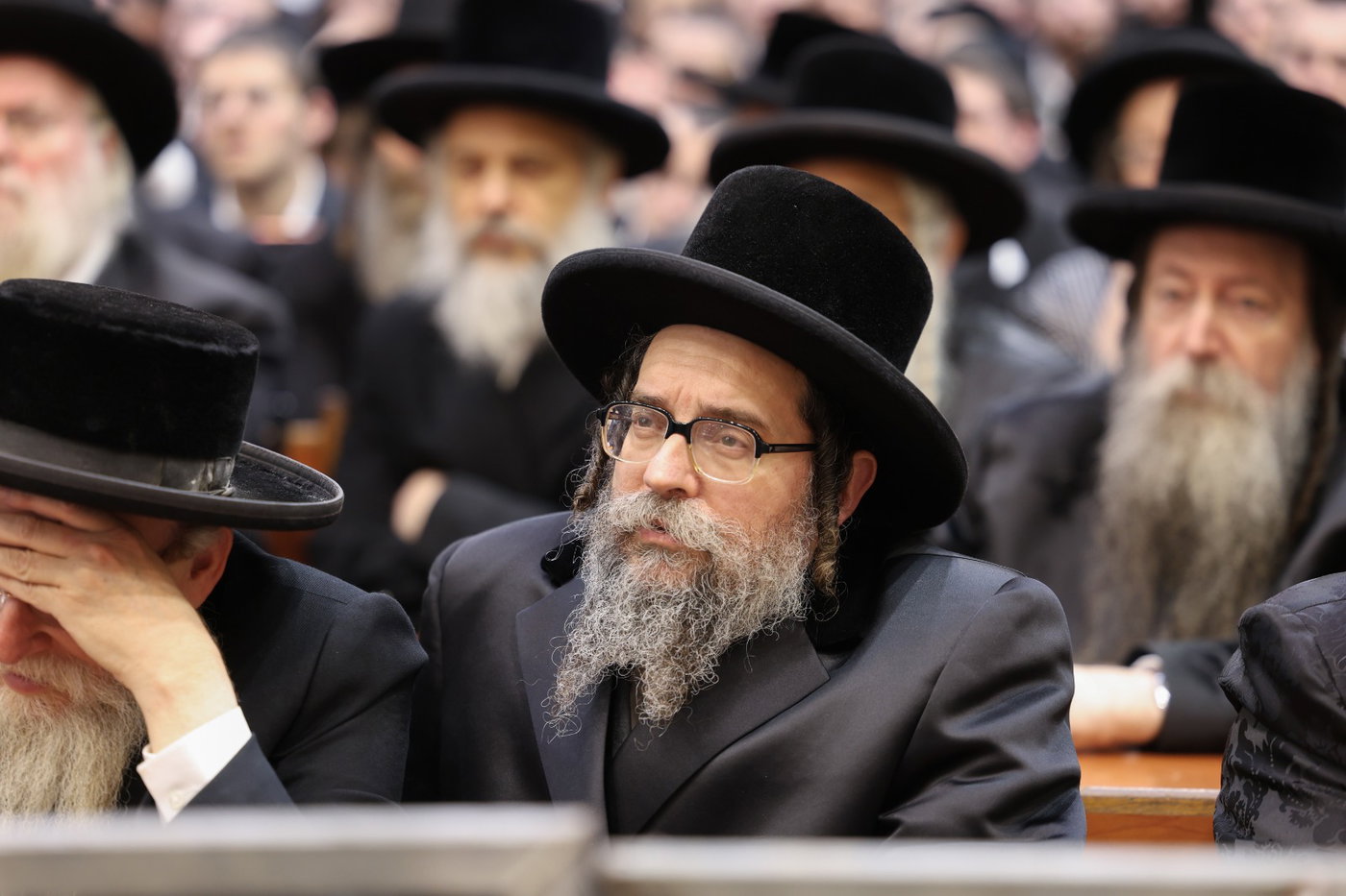 האדמו"ר מסקולען ירושלים בדרשה