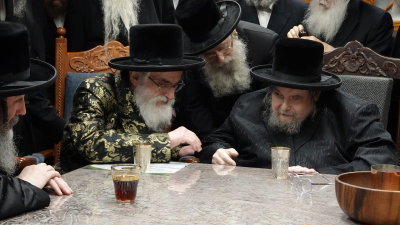 האדמו"ר מויזניץ בביקור אצל האדמו"ר מבעלזא