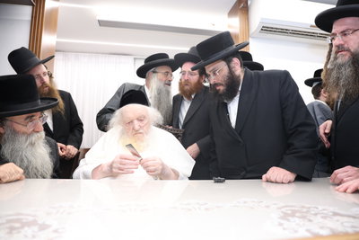 הגר"מ שטרנבוך בבדיקת סכינים