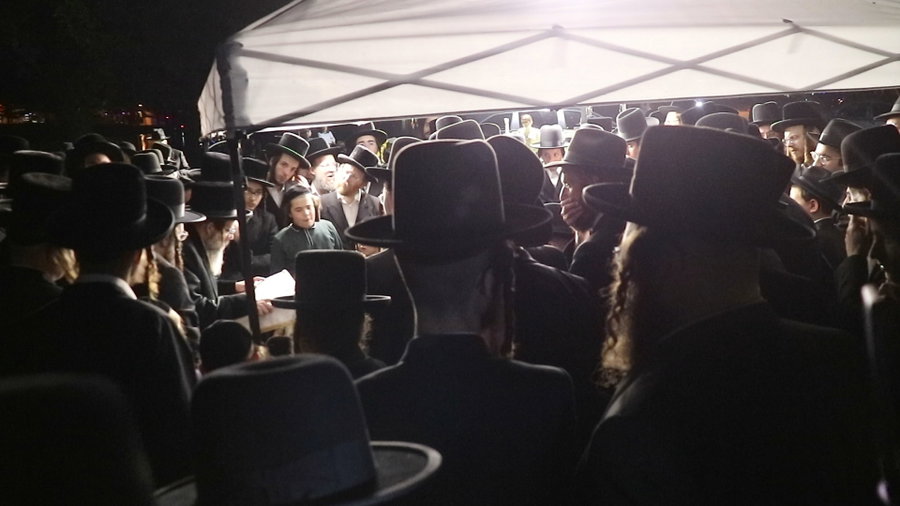 האדמו"ר מסקולען לייקווד בתשליך