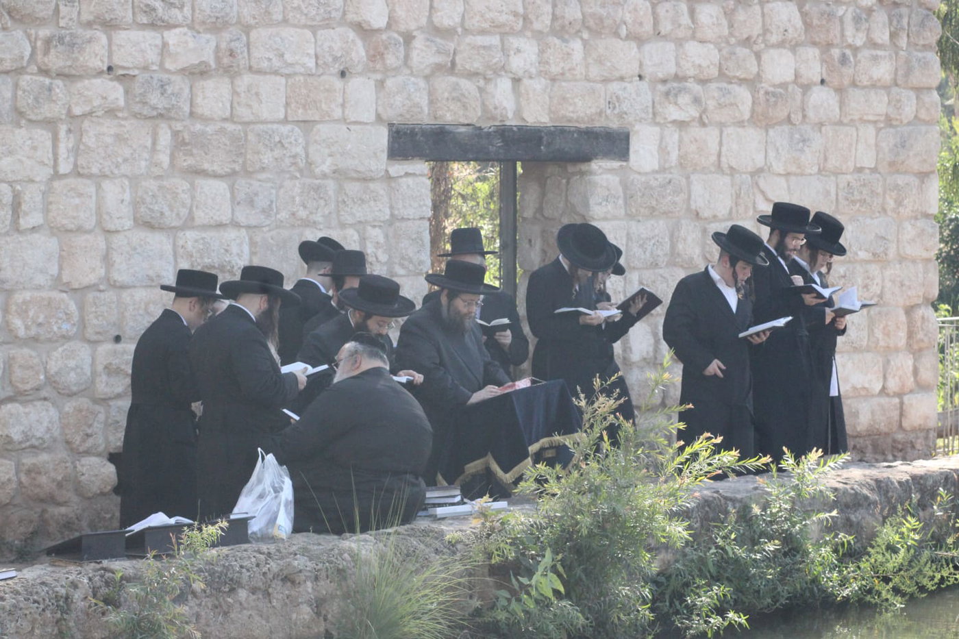 האדמו"ר מצאנז ז'ימגראד בתשליך